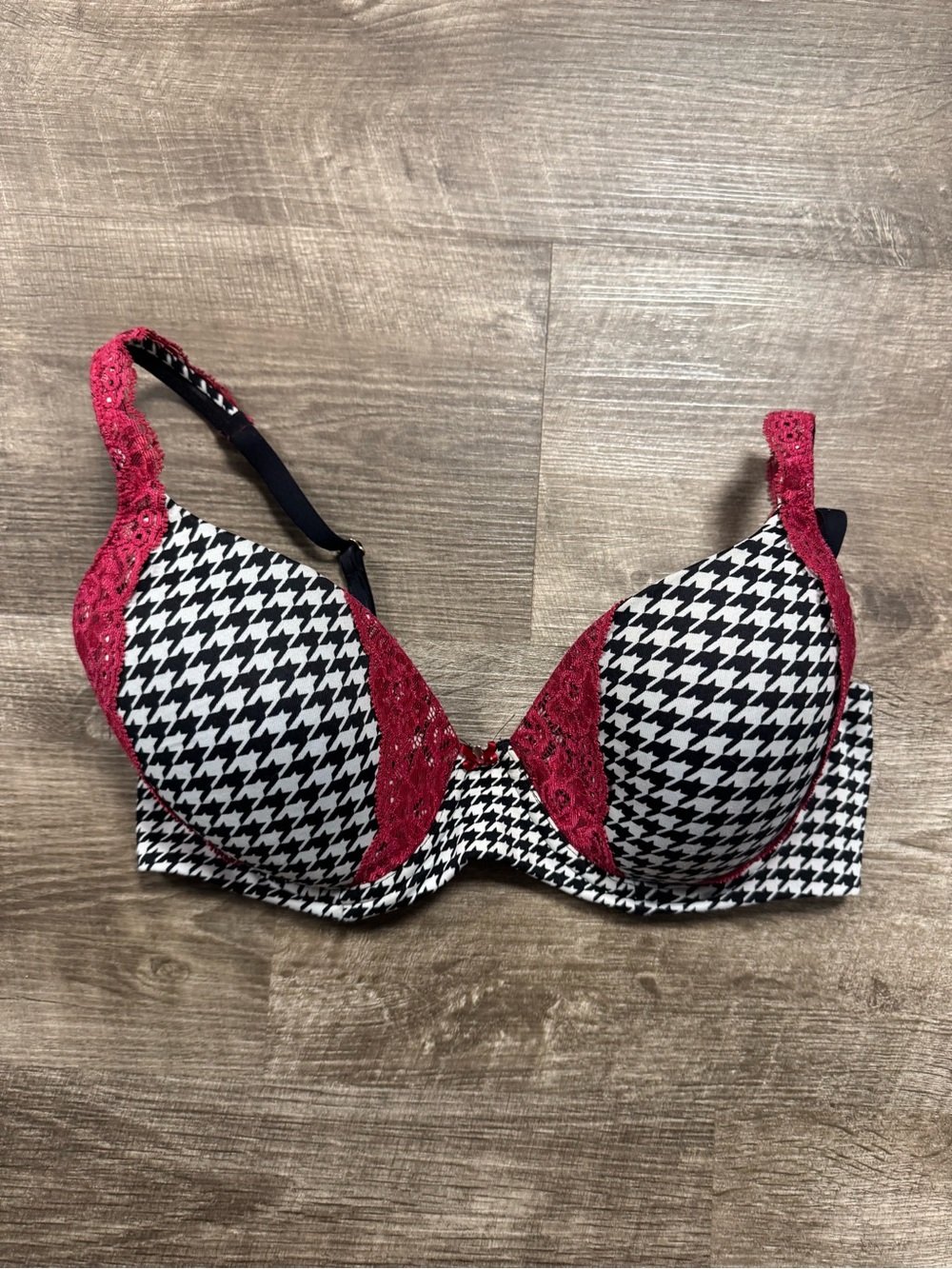 Soma Houndstooth Print Bra size 34D